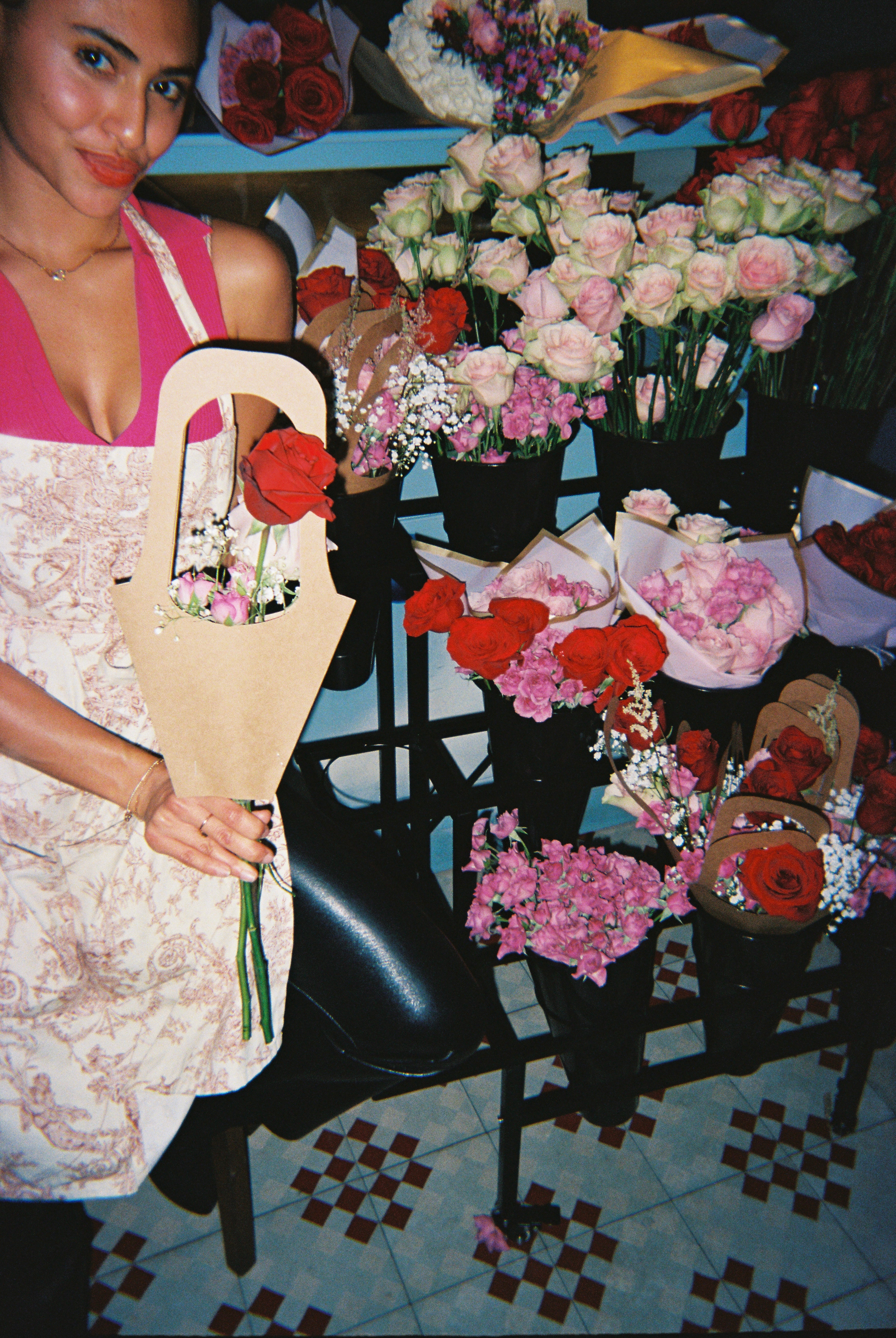 Valentine's Day Bouquet Bar Pop Up at Red Rooster Miami with "Thank You"