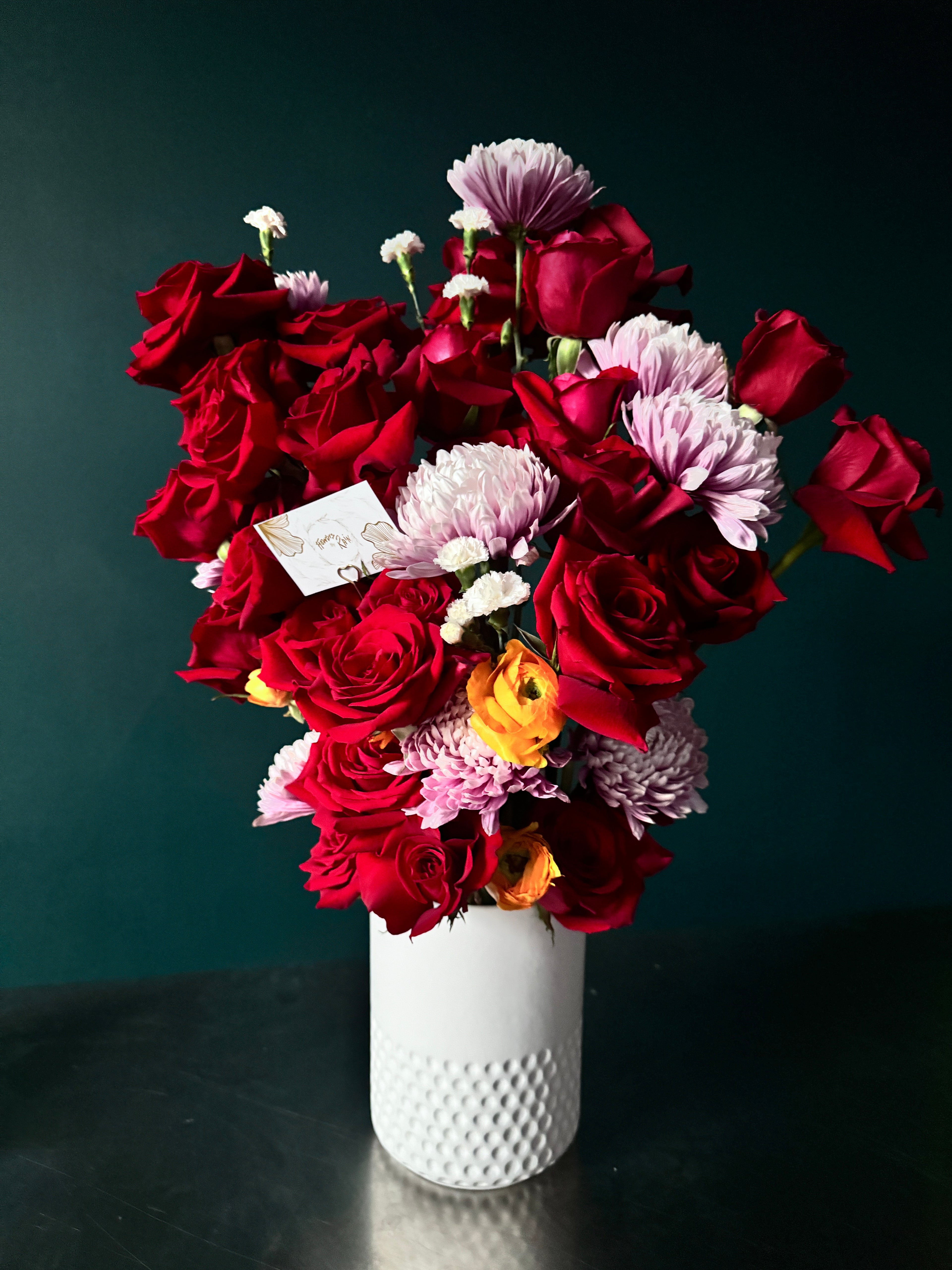 Bespoke Red Rose Arrangement