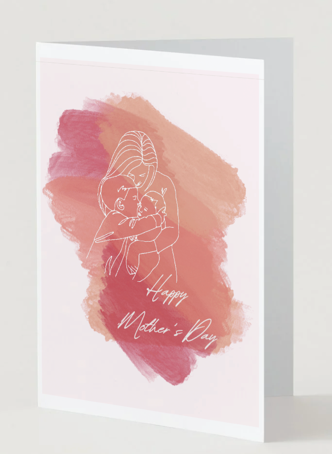 Mother's Day Collection: Painted Pink Card