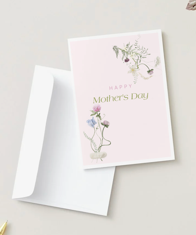 Mother's Day Collection: Floral Printed Card