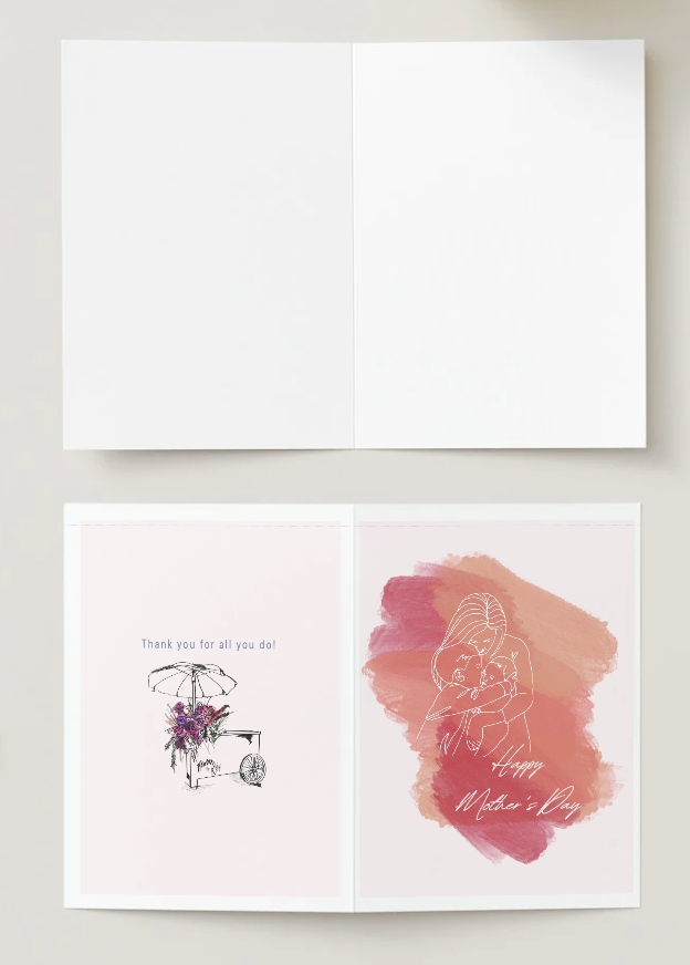 Mother's Day Collection: Painted Pink Card